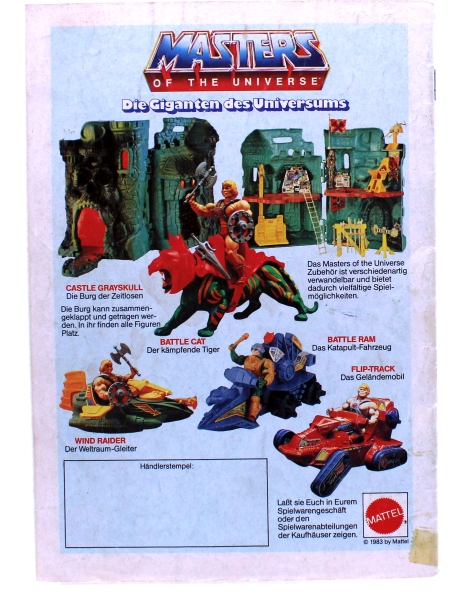 Masters of the Universe Magazin Werbeheft (1983): Kampf um das Zauberschwert von Mattel